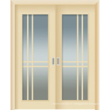 Portes intérieures WPC avec verre et double porte